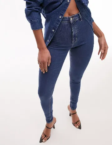 Blugi Top Shop, albastru Albastru