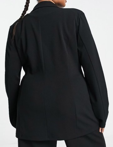 Blazer ASOS Curve, negru