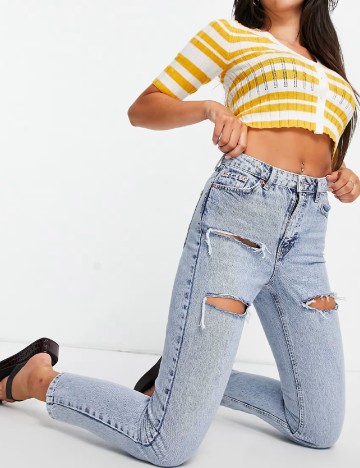 Blugi Top Shop, albastru