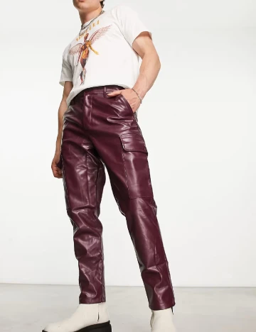 Pantaloni ASOS, pruna Mov