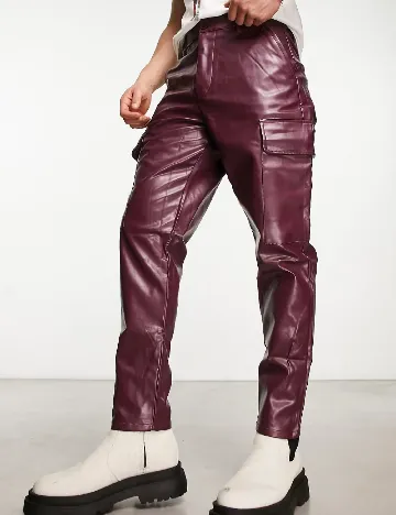 Pantaloni ASOS, pruna Mov