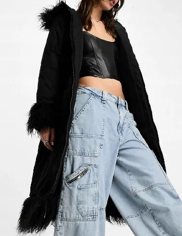 Geaca Reclaimed Vintage, negru Negru