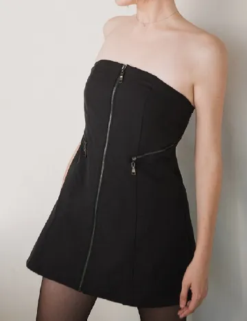 Rochie scurta Labelrail x Julia Cumming, negru Negru