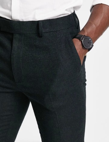 Pantaloni ASOS, verde inchis