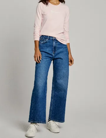 Bluza Pepe Jeans, roz Rosu