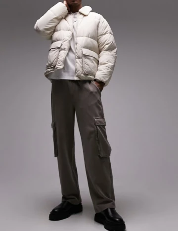 Geaca Topman, bej Crem