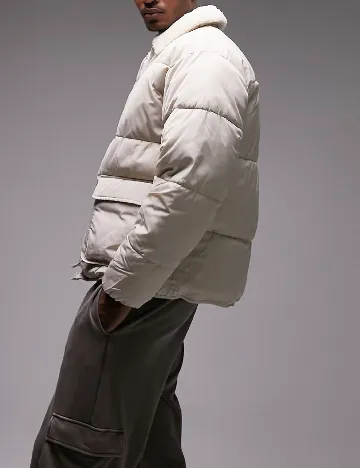 Geaca Topman, bej Crem