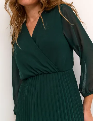 Rochie medie Culture, verde Verde