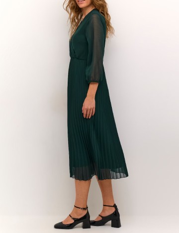 Rochie medie Culture, verde