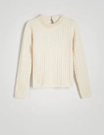 Bluza Reserved, ecru Alb