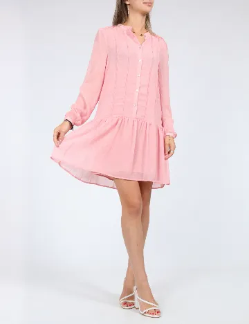 Rochie scurta Pepe Jeans, roz