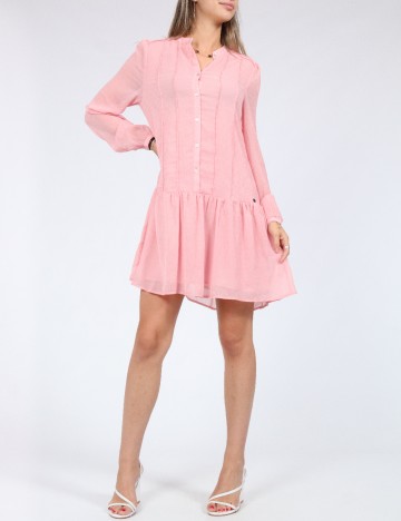 Rochie scurta Pepe Jeans, roz