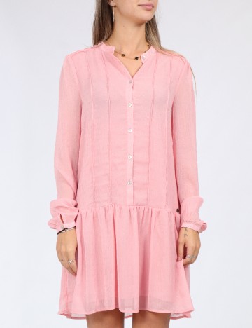 Rochie scurta Pepe Jeans, roz