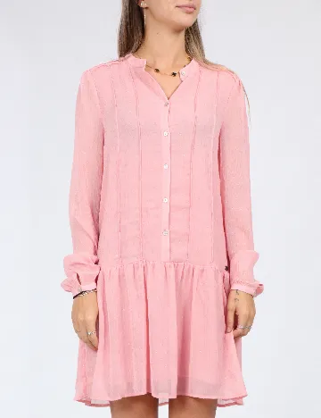 Rochie scurta Pepe Jeans, roz