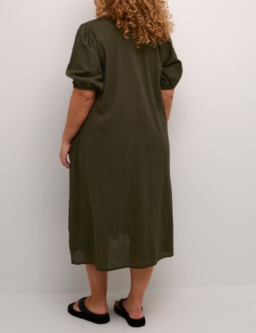 Rochie medie Kaffe Curve, verde