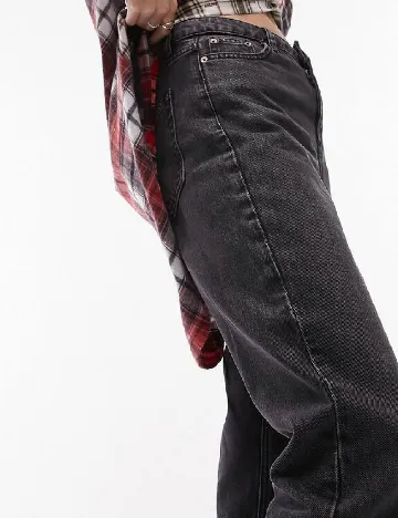Blugi Top Shop, gri inchis Gri