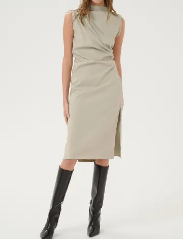 Rochie medie My Essential Wardrobe, verde Verde