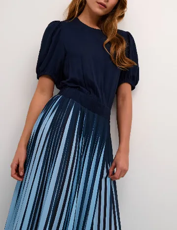 Rochie lunga Culture, albastru Albastru