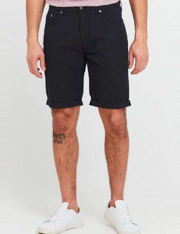 Pantaloni scurti !Solid, negru