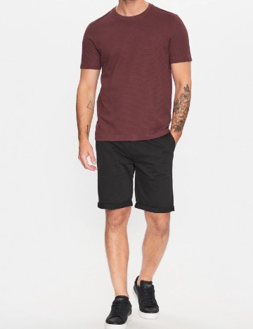 Pantaloni scurti !Solid, negru