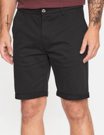 Pantaloni scurti !Solid, negru