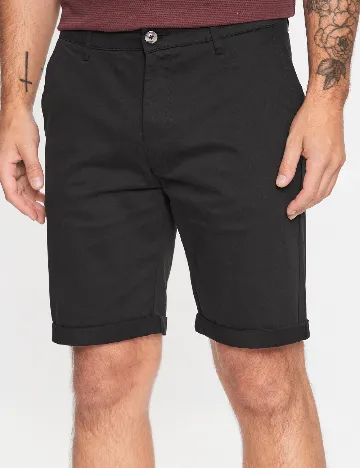 Pantaloni scurti !Solid, negru