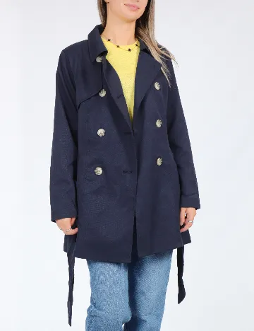 Trench Only, bleumarin Albastru