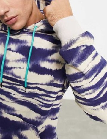 Hanorac WESC, albastru/alb