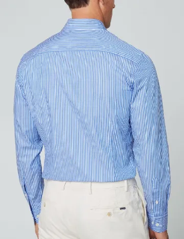 Camasa HACKETT, alb/albastru