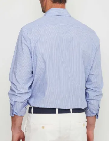 Camasa HACKETT, alb/albastru