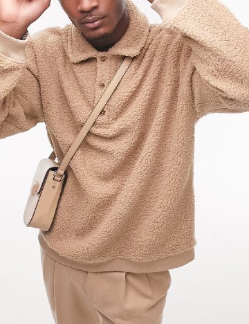 Bluza Oversize Topman, maro