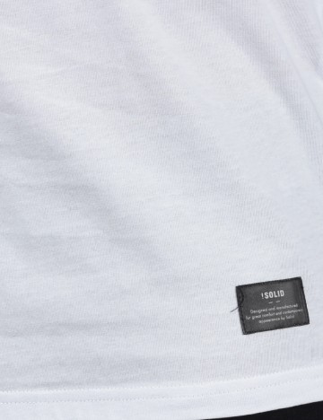 Tricou !Solid, alb