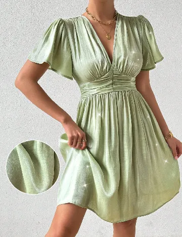 Rochie scurta SHEIN, verde Verde