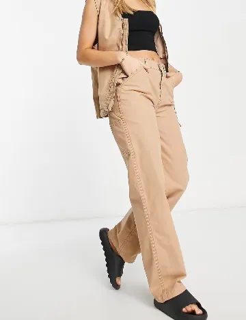 Pantaloni ASOS, crem Crem