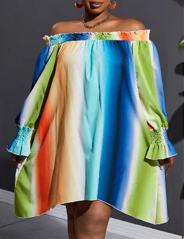 Rochie scurta SHEIN CURVE, mix culori