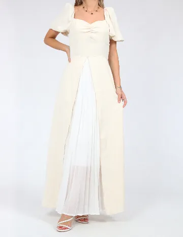 Rochie lunga SHEIN, ecru Alb