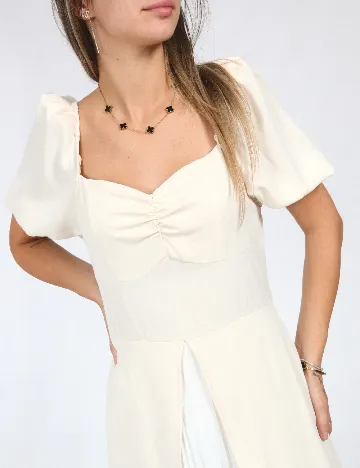 Rochie lunga SHEIN, ecru Alb