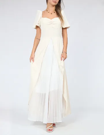 Rochie lunga SHEIN, ecru Alb