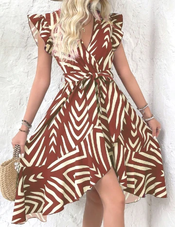 Rochie scurta SHEIN, caramiziu Maro