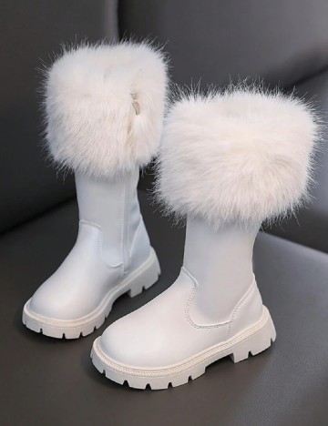 Cizme Shein Kids, alb