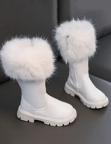 Cizme Shein Kids, alb Alb