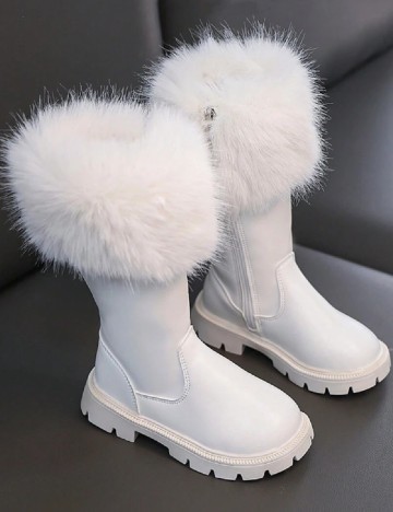 Cizme Shein Kids, alb