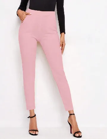 Pantaloni SHEIN, roz Roz