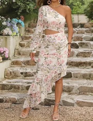 Rochie lunga SHEIN, floral Floral print