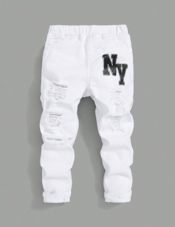 Blugi Shein Kids, alb