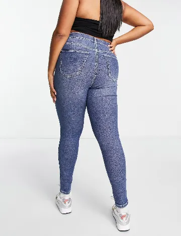 Blugi DRDENIM Plus Size, albastru