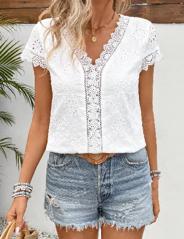 Bluza SHEIN, alb Alb