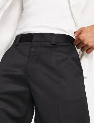 Pantaloni Topman, negru Negru