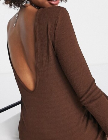 Rochie medie Envii, maro