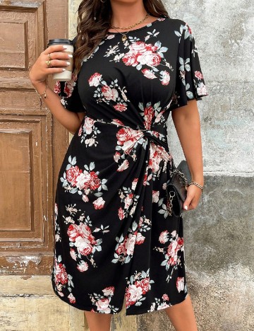 Rochie medie SHEIN CURVE, floral